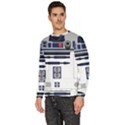 Robot R2d2 R2 D2 Pattern Men s Fleece Sweatshirt View2