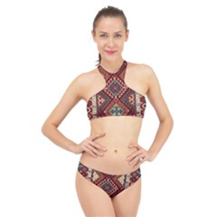 Armenian Carpet High Neck Bikini Set by Gohar