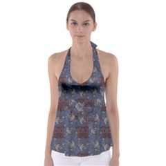 Armenian Ornaments Babydoll Tankini Top by Gohar