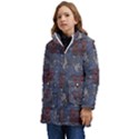 Armenian Ornaments Kid s Hooded Longline Puffer Jacket View3