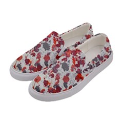 Abstract Random Painted Texture Women s Canvas Slip Ons by dflcprintsclothing