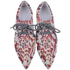 Abstract Random Painted Texture Pointed Oxford Shoes by dflcprintsclothing