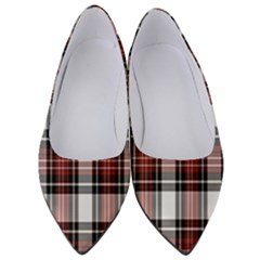 Red Black Plaid Women s Low Heels