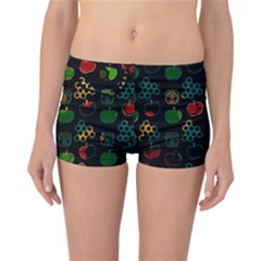 Apples Honey Honeycombs Pattern Reversible Boyleg Bikini Bottoms