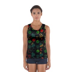 Apples Honey Honeycombs Pattern Sport Tank Top  by danenraven