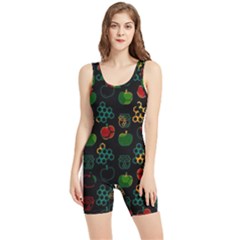 Apples Honey Honeycombs Pattern Women s Wrestling Singlet by danenraven