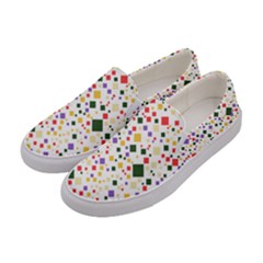 Abstract Pattern Illustration Background Wallpaper Women s Canvas Slip Ons