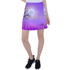 Abstract Nature Landscape Illustration Sky Clouds Tennis Skirt by Wegoenart