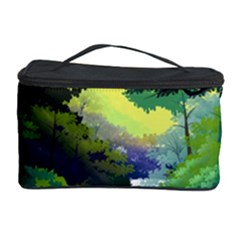 Landscape Illustration Nature Painting Cosmetic Storage by Wegoenart