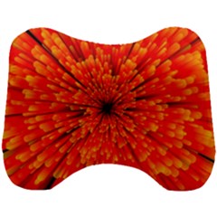 Red Orange Illustration Background Abstract Head Support Cushion