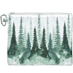 Tree Watercolor Painting Pine Forest Green  Nature Canvas Cosmetic Bag (xxxl) by Wegoenart