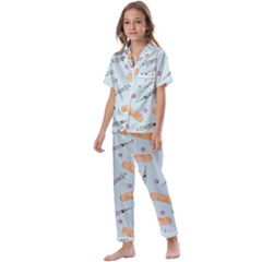 Medicine Items Kids  Satin Short Sleeve Pajamas Set by SychEva