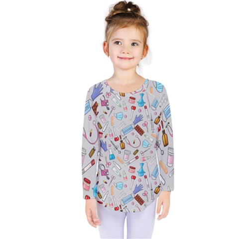 Medical Devices Kids  Long Sleeve Tee by SychEva