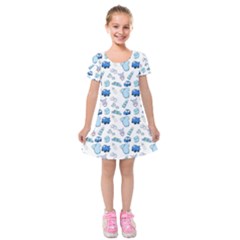 Baby Things For Toddlers Kids  Short Sleeve Velvet Dress by SychEva