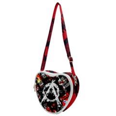 Union Jack Anarchy Heart Shoulder Bag by GothicPunkNZ