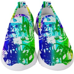 Rainbow Graffiti Kids  Slip On Sneakers by GothicPunkNZ