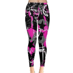 Pink Star Scene Kid Inside Out Leggings