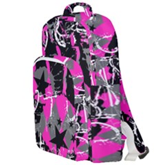 Pink Star Scene Kid Double Compartment Backpack by GothicPunkNZ