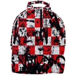 Red Checker Graffiti Mini Full Print Backpack