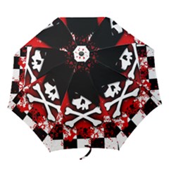 Emo Skull Folding Umbrellas