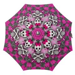 Princess Skull Heart Straight Umbrellas by GothicPunkNZ