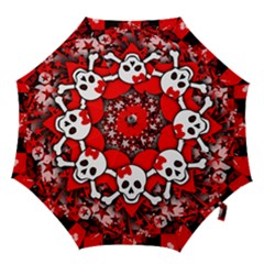 Skull Romance Hook Handle Umbrellas (large) by GothicPunkNZ