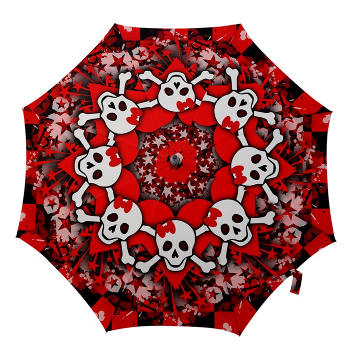 Skull Romance Hook Handle Umbrellas (Large)