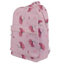 Flowers Pattern Pink Background Classic Backpack
