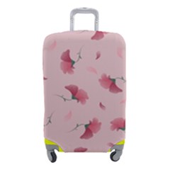 Flowers Pattern Pink Background Luggage Cover (Small)