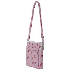 Flowers Pattern Pink Background Multi Function Travel Bag