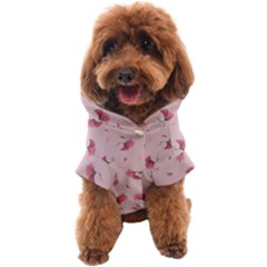 Flowers Pattern Pink Background Dog Coat