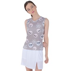 Halloween Decoration Drawing Design Women s Sleeveless Sports Top