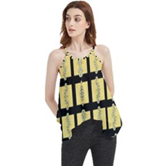 Stay Cool With Bloom In Decorative Flowy Camisole Tank Top
