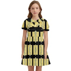 Stay Cool With Bloom In Decorative Kids  Bow Tie Puff Sleeve Dress by pepitasart