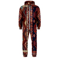 Armenian Old Carpet  Hooded Jumpsuit (Men)