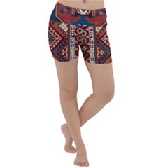 Armenian Old Carpet  Lightweight Velour Yoga Shorts