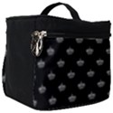 Royalty Crown Graphic Motif Pattern Make Up Travel Bag (Big) View1