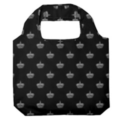 Royalty Crown Graphic Motif Pattern Premium Foldable Grocery Recycle Bag by dflcprintsclothing