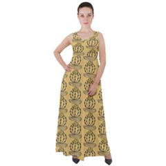 Cactus Empire Waist Velour Maxi Dress by ConteMonfrey