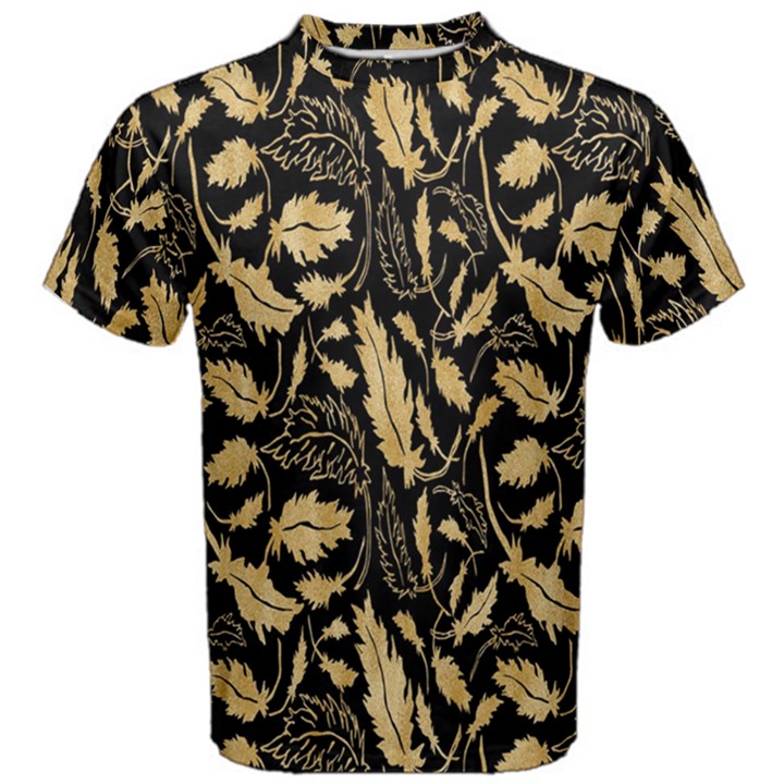 Natura Premium Golden Leaves Men s Cotton Tee