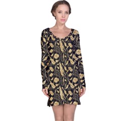 Natura Premium Golden Leaves Long Sleeve Nightdress by ConteMonfrey