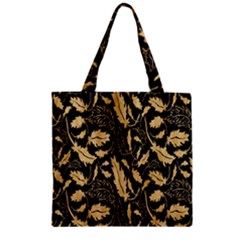 Natura Premium Golden Leaves Zipper Grocery Tote Bag by ConteMonfrey