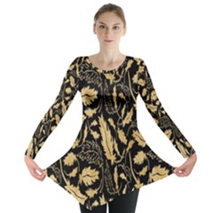 Natura Premium Golden Leaves Long Sleeve Tunic  by ConteMonfrey