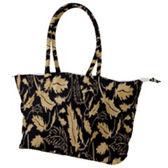 Natura Premium Golden Leaves Canvas Shoulder Bag