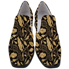 Natura Premium Golden Leaves Women Slip On Heel Loafers by ConteMonfrey