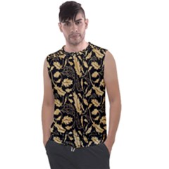 Natura Premium Golden Leaves Men s Regular Tank Top by ConteMonfrey