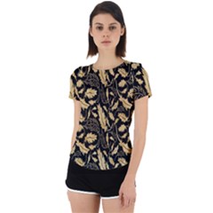 Natura Premium Golden Leaves Back Cut Out Sport Tee by ConteMonfrey
