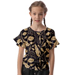 Natura Premium Golden Leaves Kids  Cut Out Flutter Sleeves