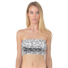 Bacterias Drawing Black And White Pattern Bandeau Top by dflcprintsclothing