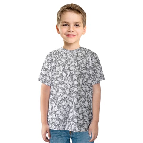 Bacterias Drawing Black And White Pattern Kids  Sport Mesh Tee by dflcprintsclothing